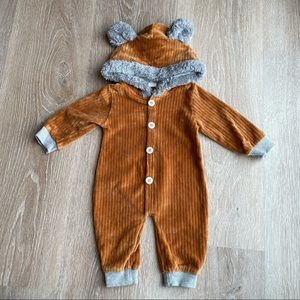 Burnt orange baby one piece outfit